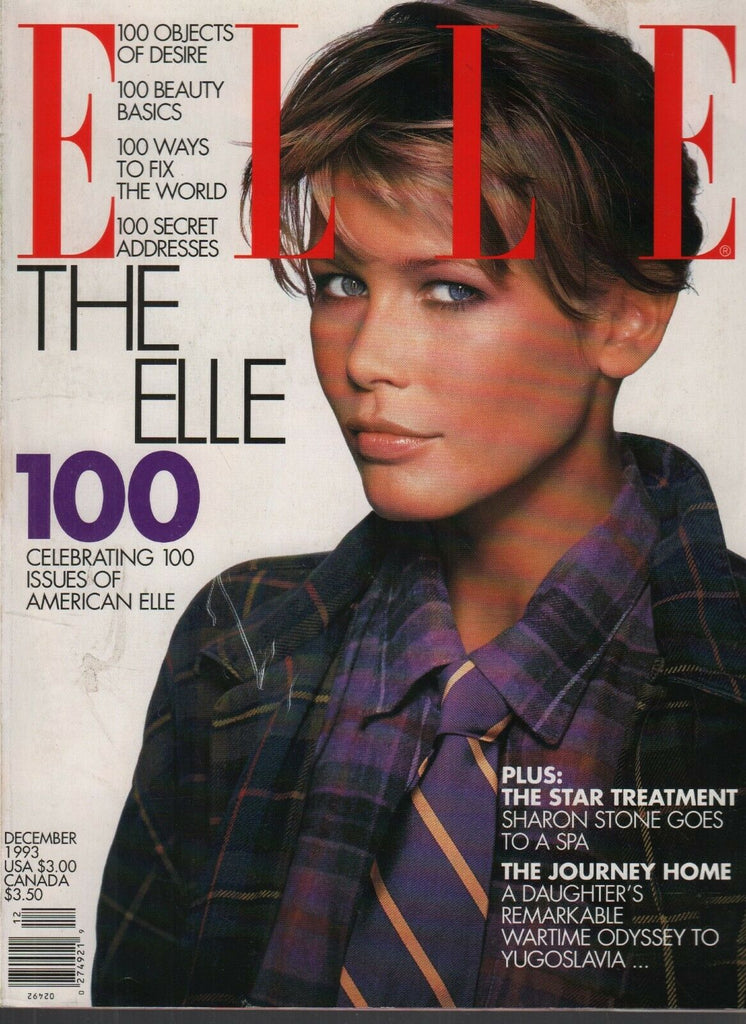 Elle Vintage Fashion Magazine December 1993 Claudia Schiffer 092719AME
