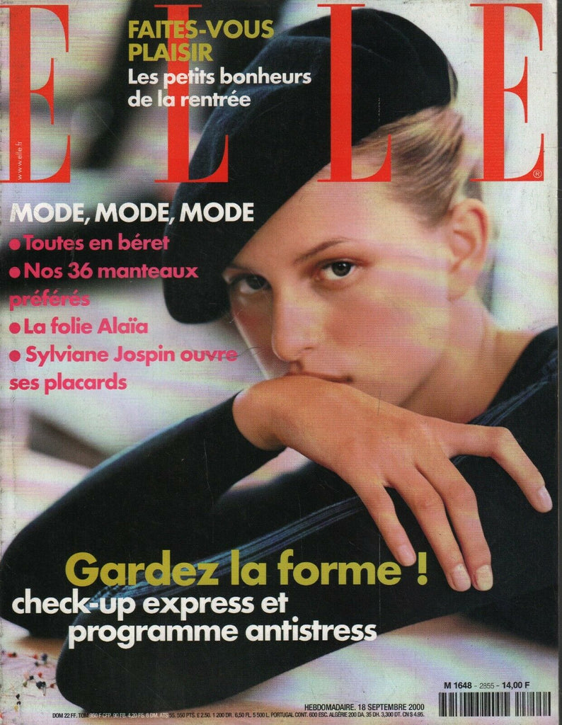 Elle French Fashion Magazine September 18 2000 Sylviane Jospin 100520ame