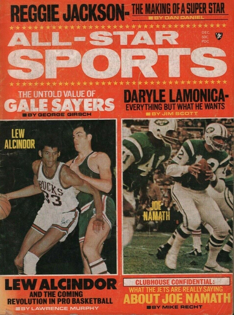 All-Star Sport December 1969 Daryle Lamonica Lew Alcindor 050719DBE2