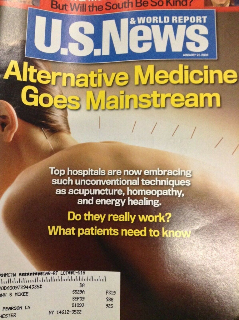 U.S. News Magazine Alternative Medicine Mainstream January 21, 2008 011619nonr