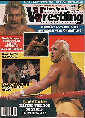 Victory Sports Wrestling Spring 1987 Randy Savage, Hulk Hogan VG 122315DBE