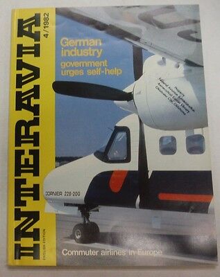 Interavia Magazine German Industry & Commuter Airlines April 1982 FAL 062215R2