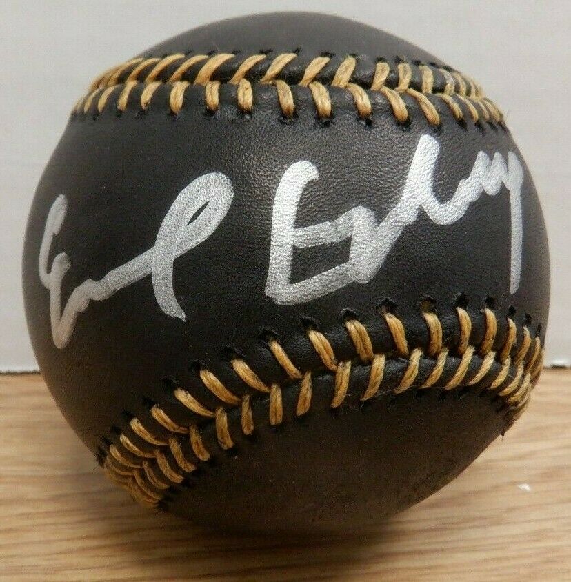 Earl Campbell Signed Autographed MLB Black Leather Rawlings Ball w/COA 120219DBT