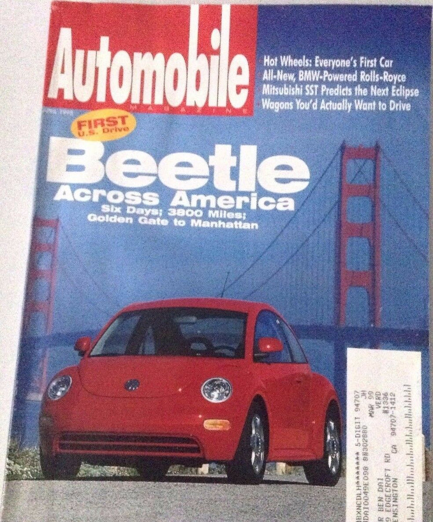 Automobile Magazine Beetle Across America April 1998 072217nonrh