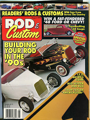 Rod & Custom Magazine August 1993 Building Your Rod in the 90's VGEX 012516jhe
