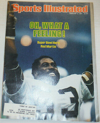 Sports Illustrated Magazine Rod Martin Super Bowl Hero February 1981 121914R