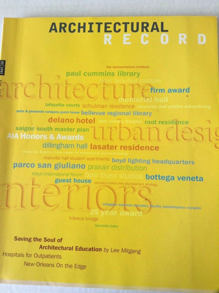 Architectural Record Magazine Paul Cummins Library May 1997 081817nonrh2