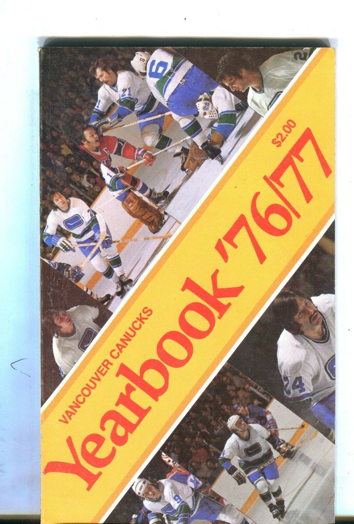 Vancouver Canucks 1976-77 Media Guide VG 012417jhe