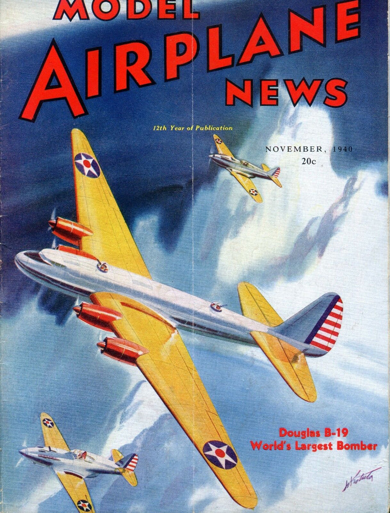 Model Airplane News Magazine November 1940 Douglas B-19 GD 042117nonjhe