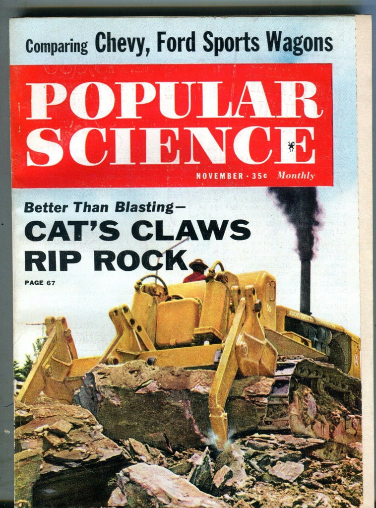 Popular Science Magazine November 1960 Cat's Claws Rip Rock 062317nonjhe