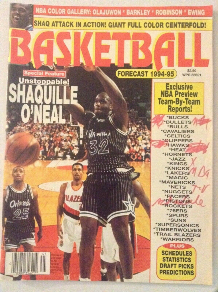 Basketball Forecast Magazine Shaquille O' Neal 1994-95 051019nonrh