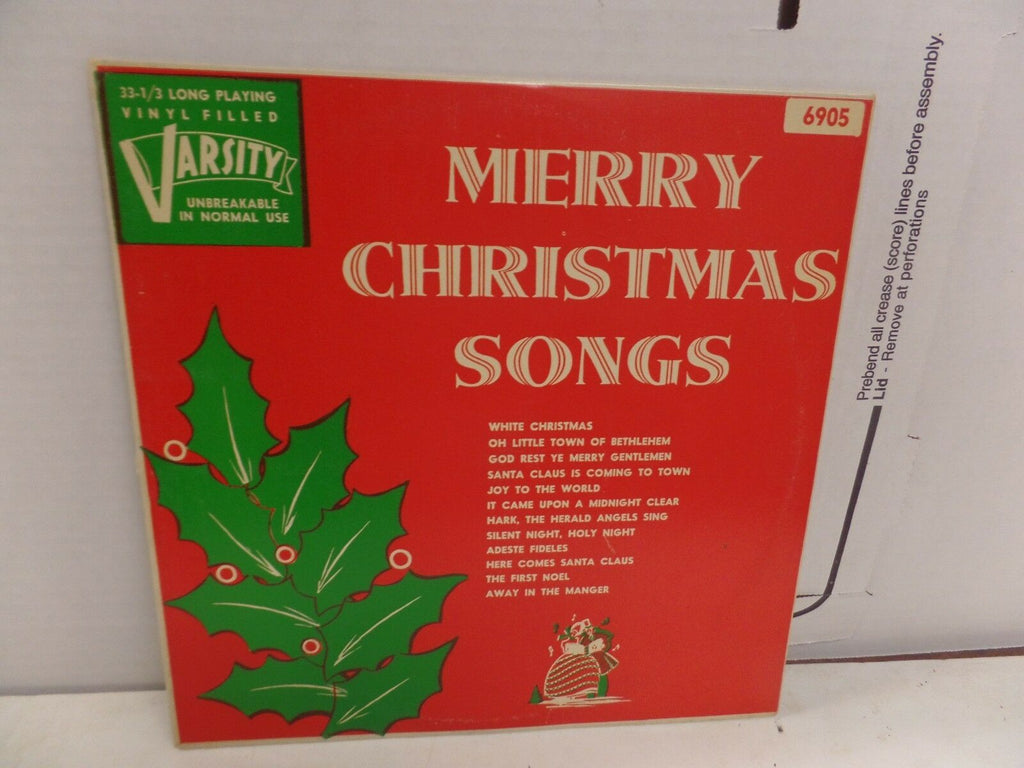 Merry Christmas Songs Varsity LP 6905 10"33rpm 092016DBL