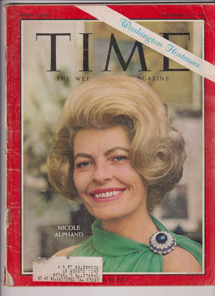 Time Mag Nicole Alphand Washington Hostesses November 22, 1963 122019nonr