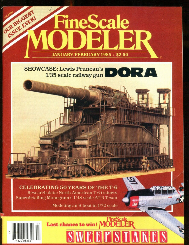 Fine Scale Modeler Magazine January/February 1985 Dora EX No ML 010617jhe