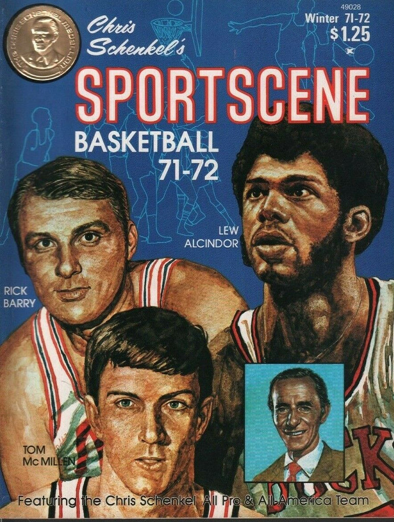 Sport Scene Basketball 1971-72 Lew Alcindor Rick Barry ABA NBA 050719DBE2