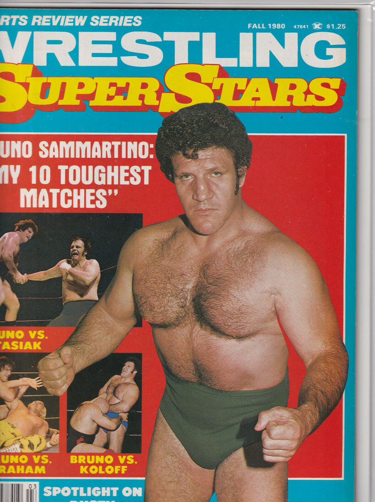 Wrestling Superstars Bruno Sammartino Dusty Rhodes Fall 1980 052419nonr