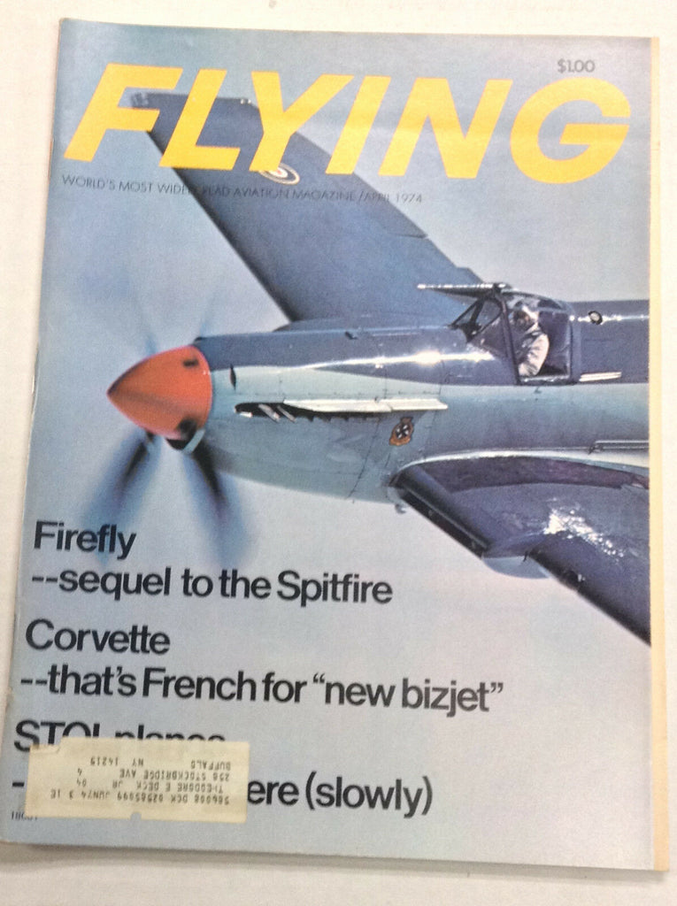 Flying Magazine Firefly & Corvette New Bizjet April 1974 122016R2