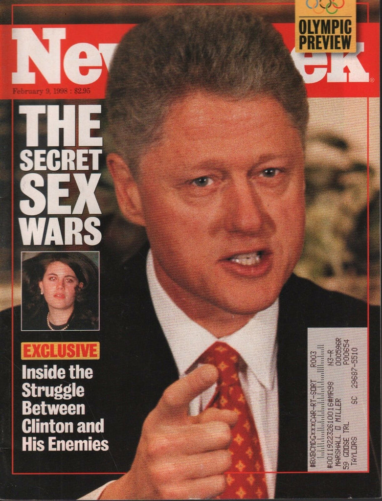 Newsweek February 9 1998 Bill Clinton,Monica Lewinsky w/ML 072517nonDBE