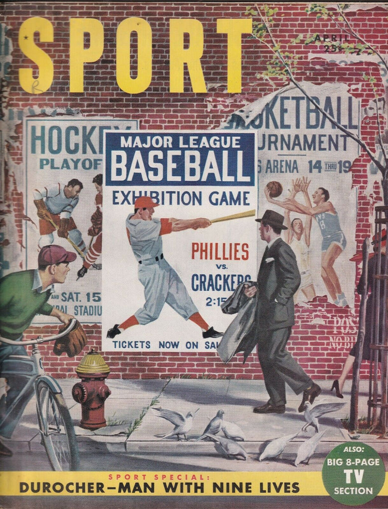 Sport Magazine Leo Durocher Ted Kennedy Toronto April 1951 NO ML 080519nonr