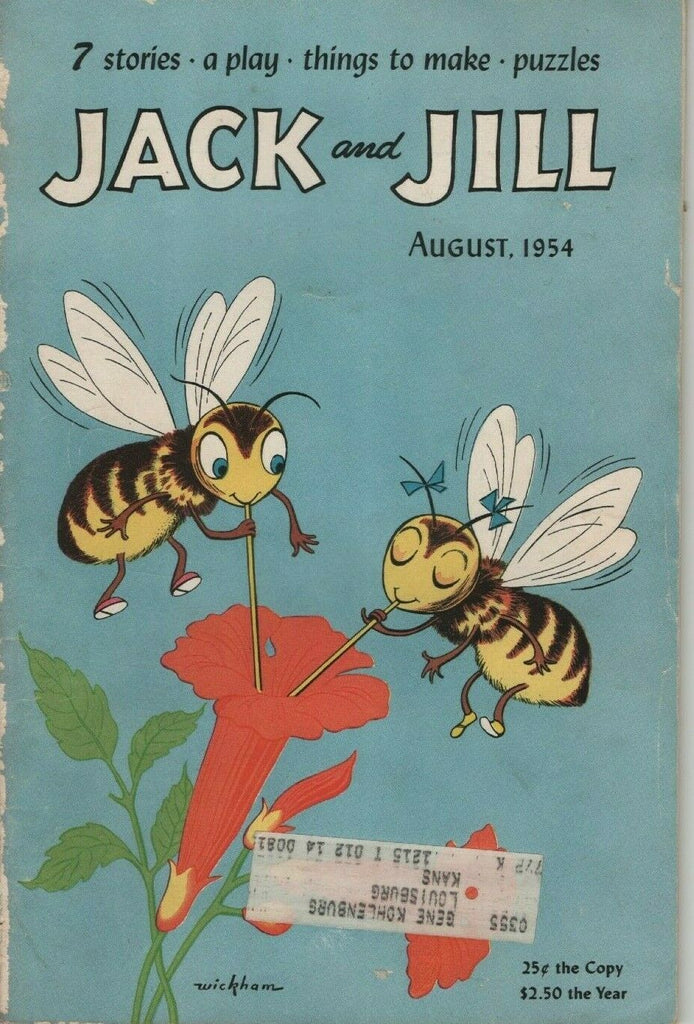 Jack and Jill Magazine August 1954 020820LLE