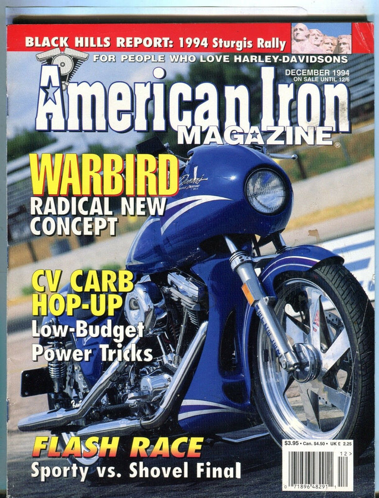 American Iron Magazine December 1994 Warbird EX No ML 042917nonjhe