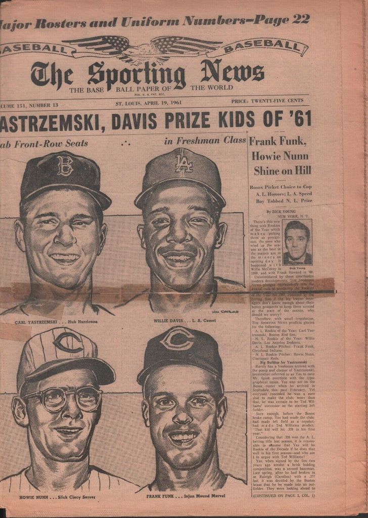 The Sporting News April 19 1961 St louis Willie Davis 052218DBE2