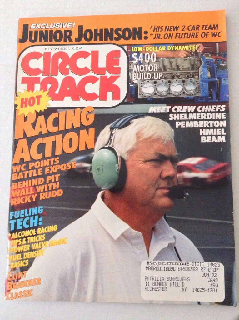 Circle Track Magazine Shelmerdine Pemberton Hmiel Beam July 1991 040417NONRH