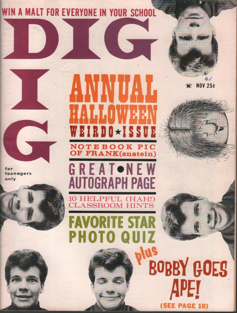 Dig Annual November 1961 Bobby Vee Annette Funicello Bobby Rydell 081220AME