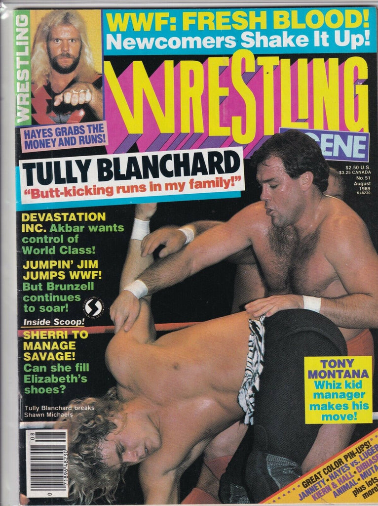 Wrestling Scene Mag Tully Blanchard Tony Montana August 1989 090919nonr