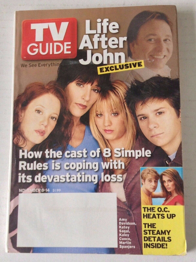 TV Guide Magazine Life After John Riter November 8-14, 2003 050717nonrh