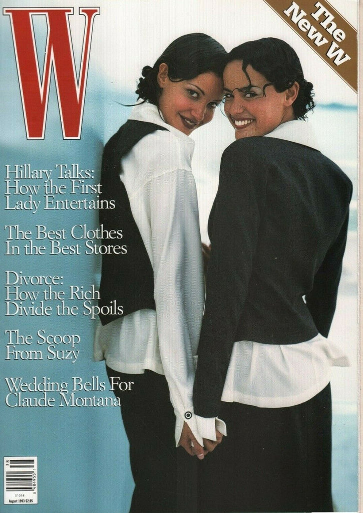 W Magazine August 1993 Claudia Mason Dewey Nicks Hillary Clinton 061919DBE2