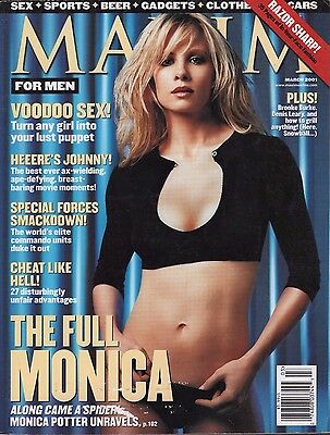 Maxim March 2001 Monica Potter VG 021616DBE