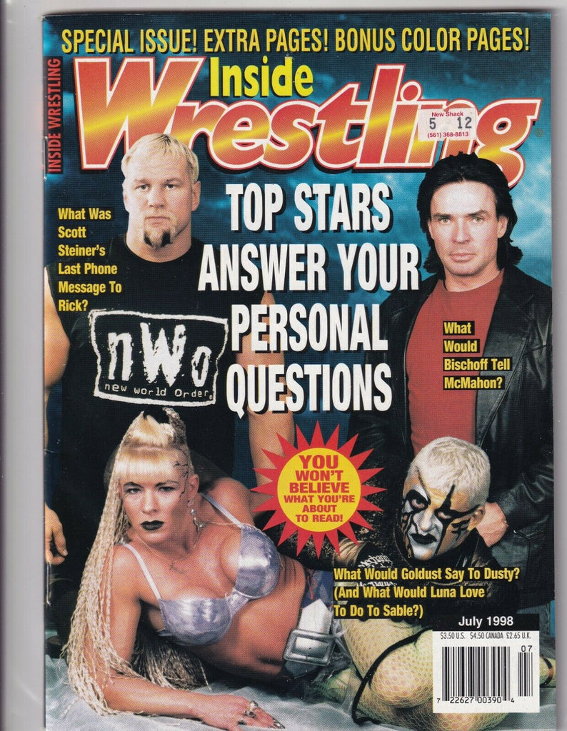 Inside Wrestling Scott Steiner Eric Bischoff Goldust July 1998 062219nonr