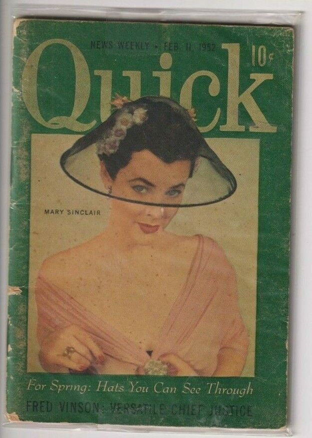 Quick Mag Mary Sinclair Fred Vinson February 11, 1952 120719nonr3