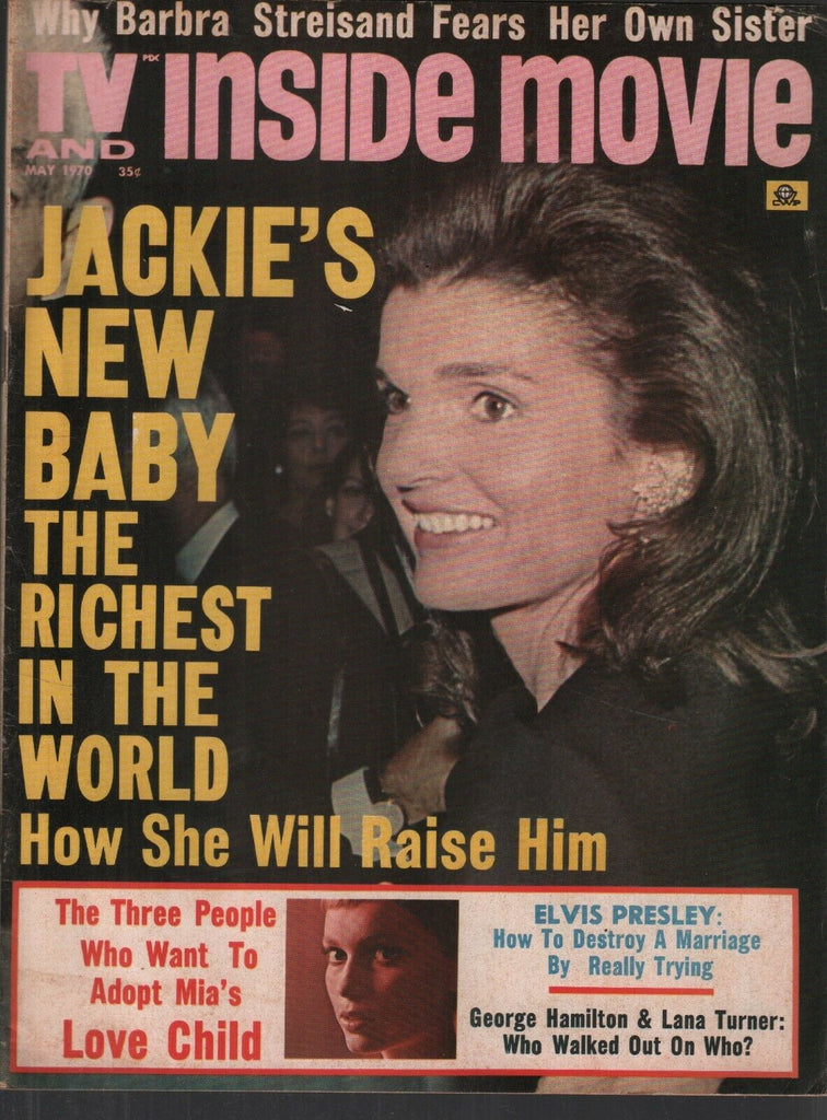 TV and Inside Movie May 1970 Jackie ennedy Onassis Elvis Presley 073019AME
