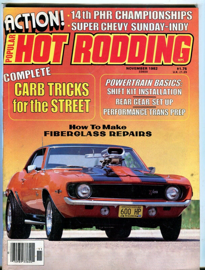 Popular HOt Rodding Magazine November 1982 Carb Tricks EX No ML 050417nonjhe