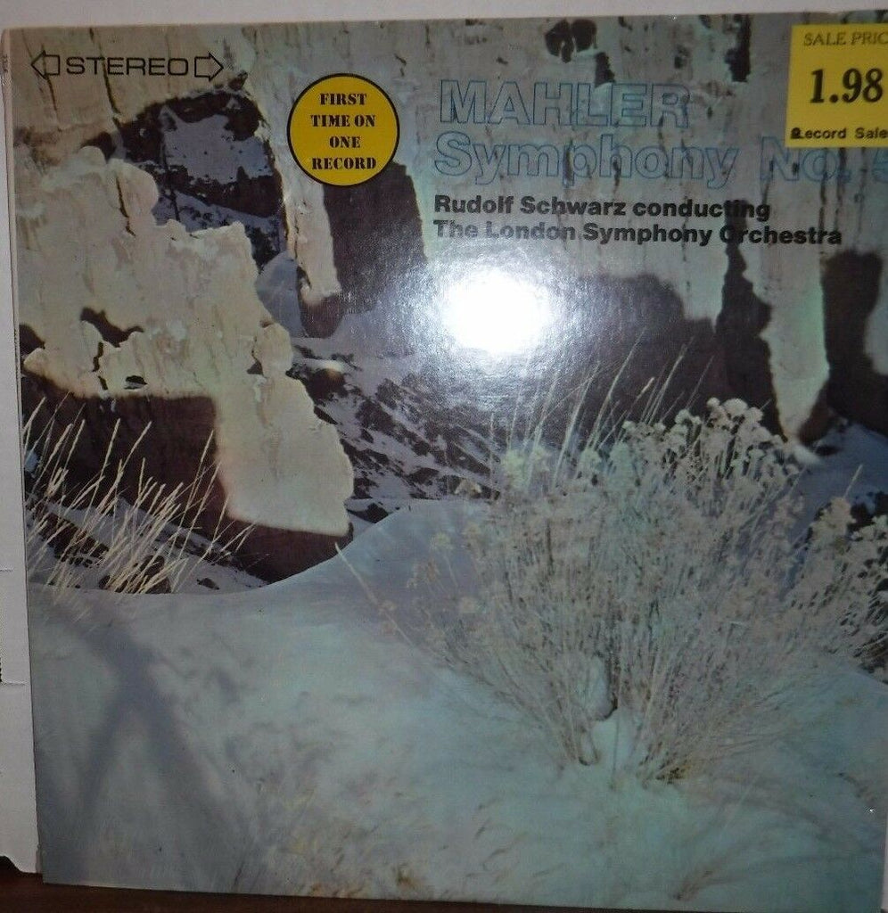 Mahler Symphony Nol 5 Rudolf Schwarz conducting 33RPM 100116LLE#2