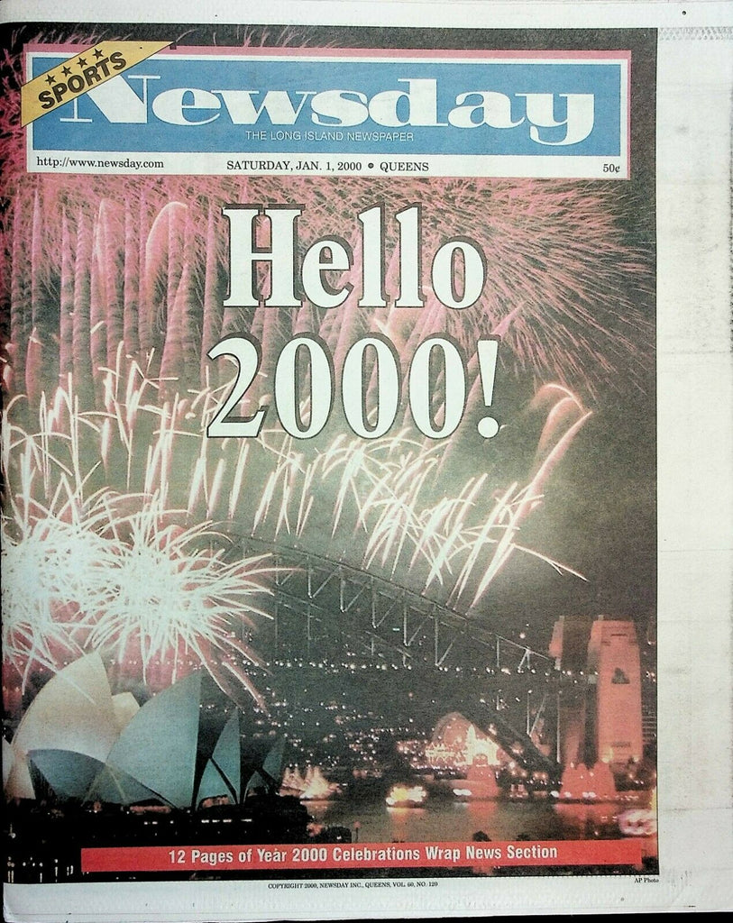 Newsday Long Island Queens January 1 2000 Millenium New Years030121AME2