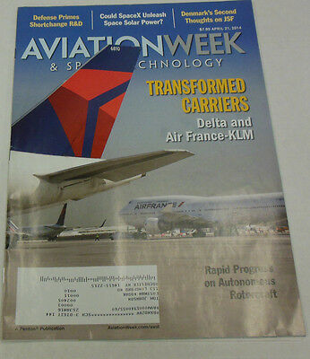 Aviaition Week Magazine Transformed Carriers & Defense Primes April 2014 071814R
