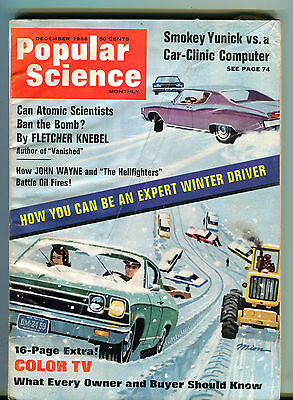 Popular Science Magazine December 1968 Be An Expert Winter Driver VG 032416jhe