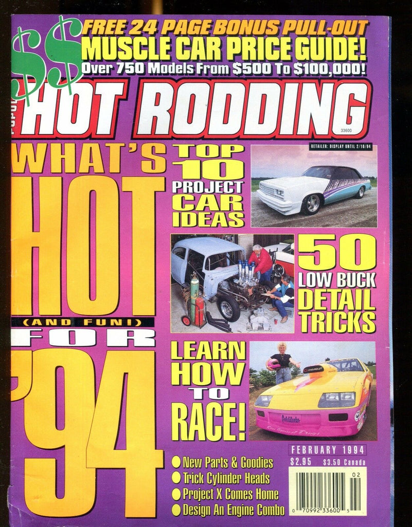 Popular Hot Rodding Magazine February 1994 EX No ML 022217nonjhe