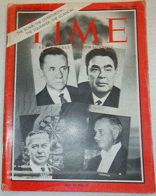 Time Magazine Woodrow Wilson & Lyndon B Johnson October 1964 021115R