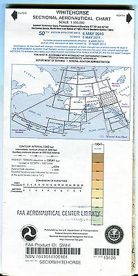 Whitehorse Sectional Aeronautical Chart 6 May 2010 to 5 May 2011 FAA 030416jhe