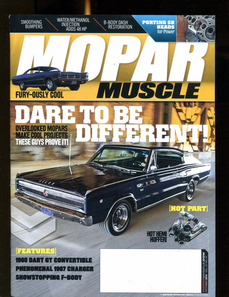 Mopar Muscle Magazine October 2014 Dart Convertible EX No ML 020617jhe