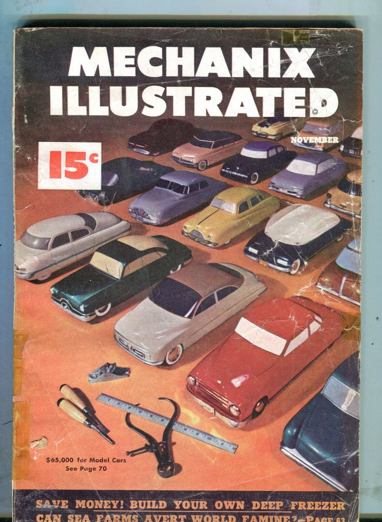 Mechanix Illustrated Magazine November 1948 Model Cars Deep Freezer 062017nonjhe