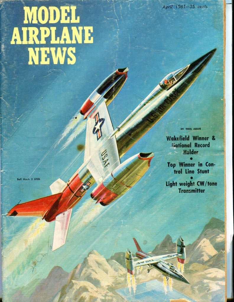 Model Airplane News Magazine April 1961 Bell Mach 2 GD 041317nonjhe