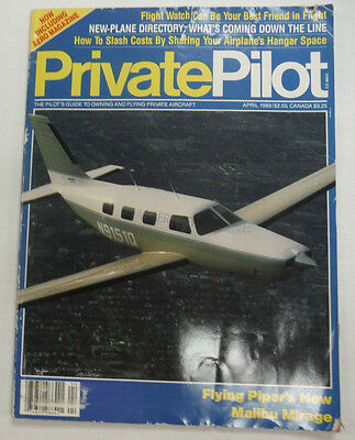 Private Pilot Magazine Flying Piper's New Malibu Mirage April 1989 FAL 060515R2