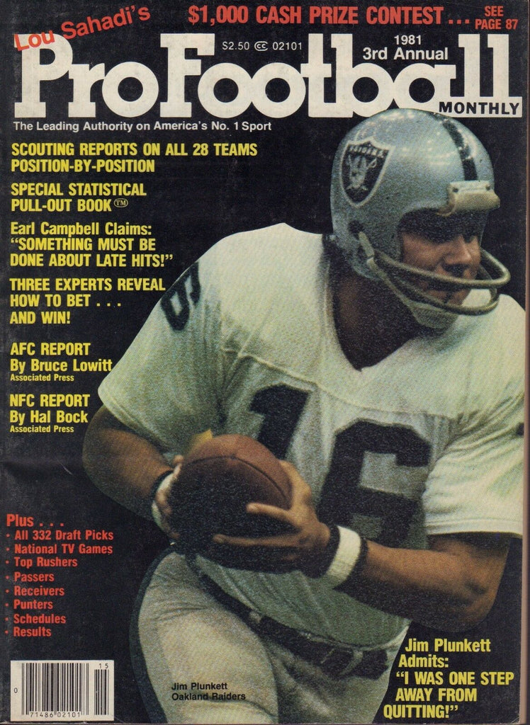 Lou Sahadi's Pro Football 1981 Annual Jim Plunkett 072517nonjhe