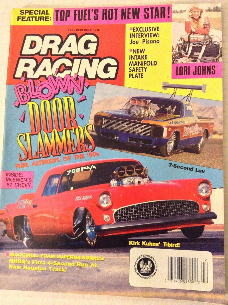Drag Racing Magazine McEwen's '57 Chevy New Intakes December 1988 081617nonrh3