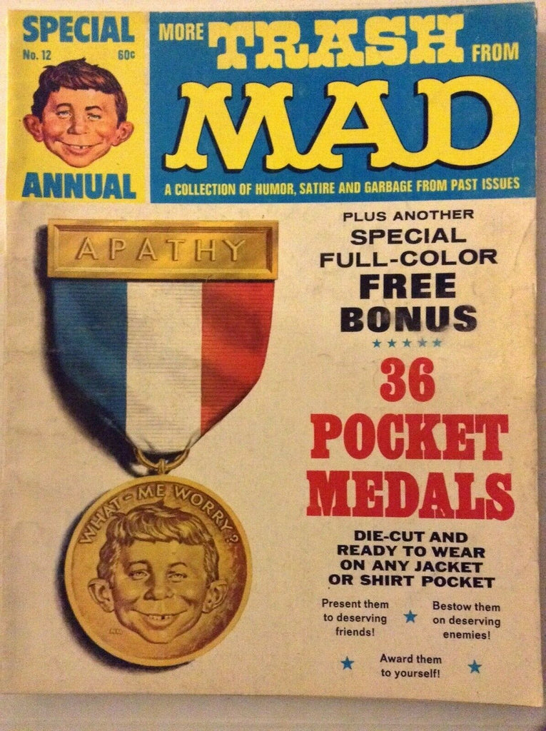 Mad Magazine 36 Pocket Medals No.12 12th annual 1960s 030319nonrh